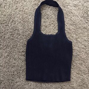 Gianni Bini black Ribbed Tank Top